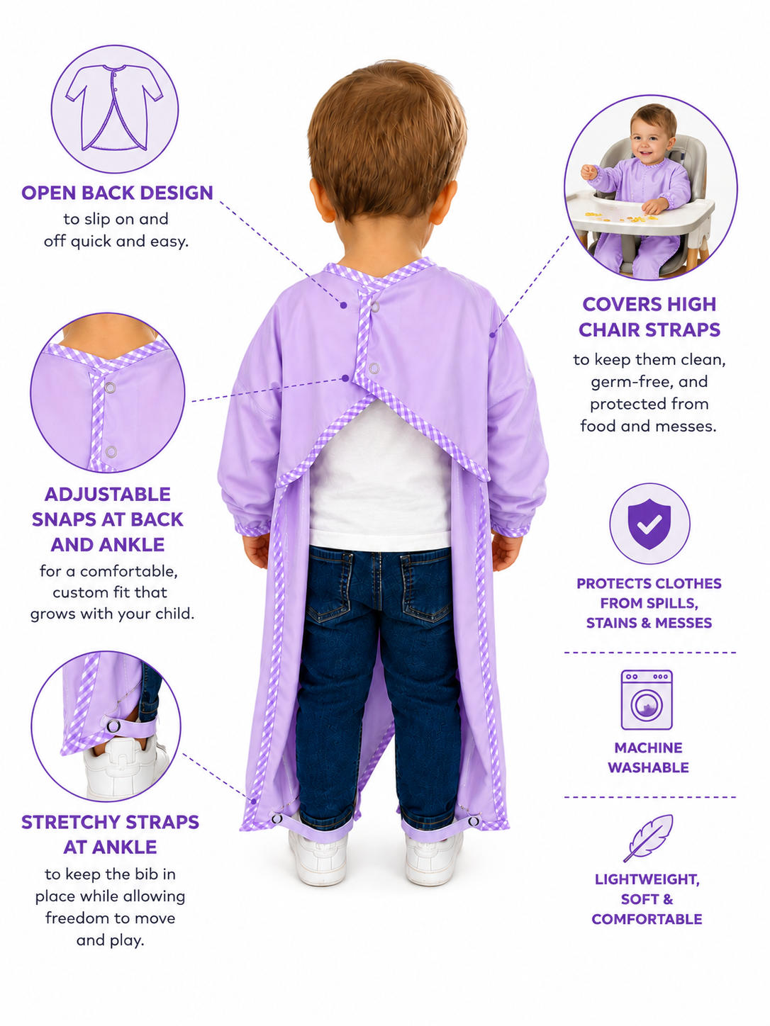 BodyBib™ Full-Coverage Toddler Bib