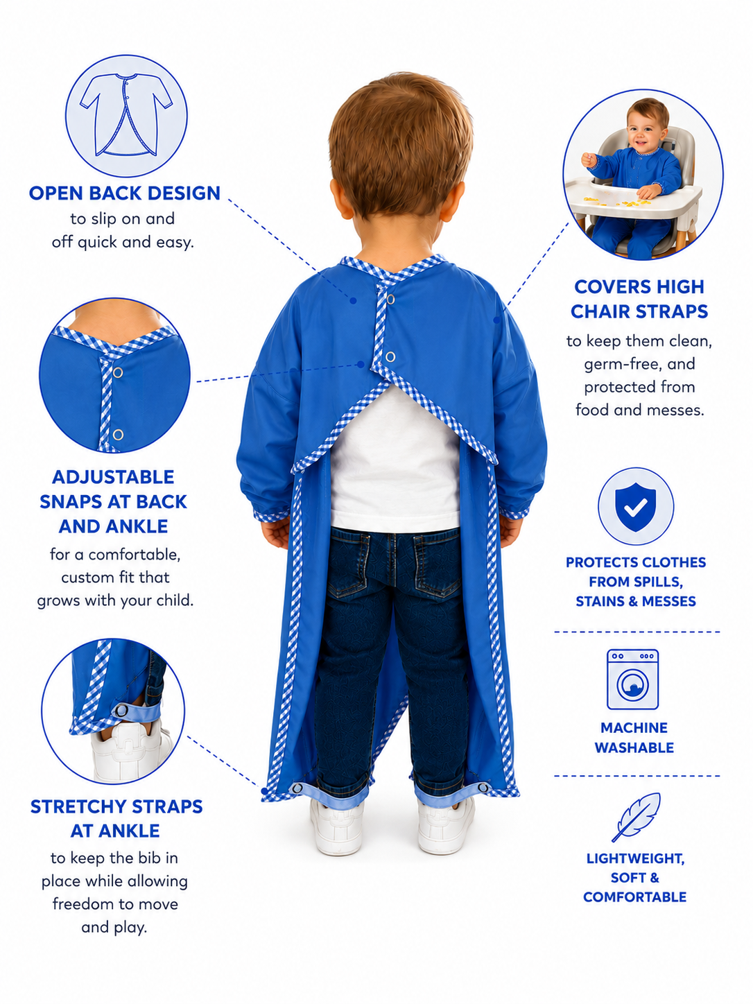 BodyBib™ Full-Coverage Toddler Bib